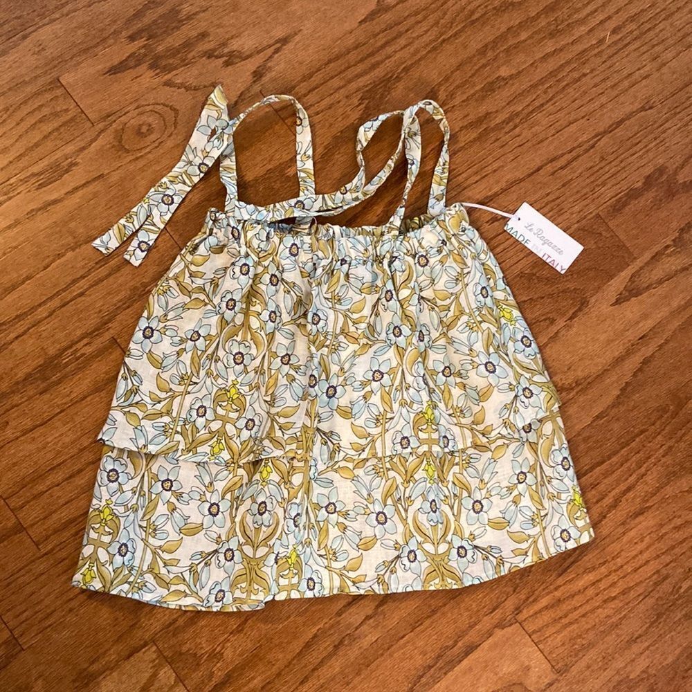 NWT Le Ragarre made in Italy linen skirt very lightweight, floral, size small.